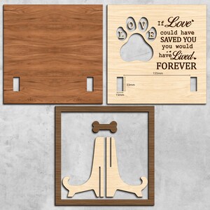 Personalized Custom Photo Pet Loss Square Lithograph - Memorial Gift Idea For Pet Lover - Paw Prints On My Heart main image 1
