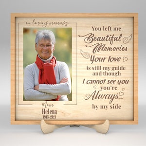 Letrero conmemorativo personalizado para mamá SVG, letrero conmemorativo svg, pérdida de un ser querido, obsequios conmemorativos svg, archivos svg Glowforge, archivos cortados con láser