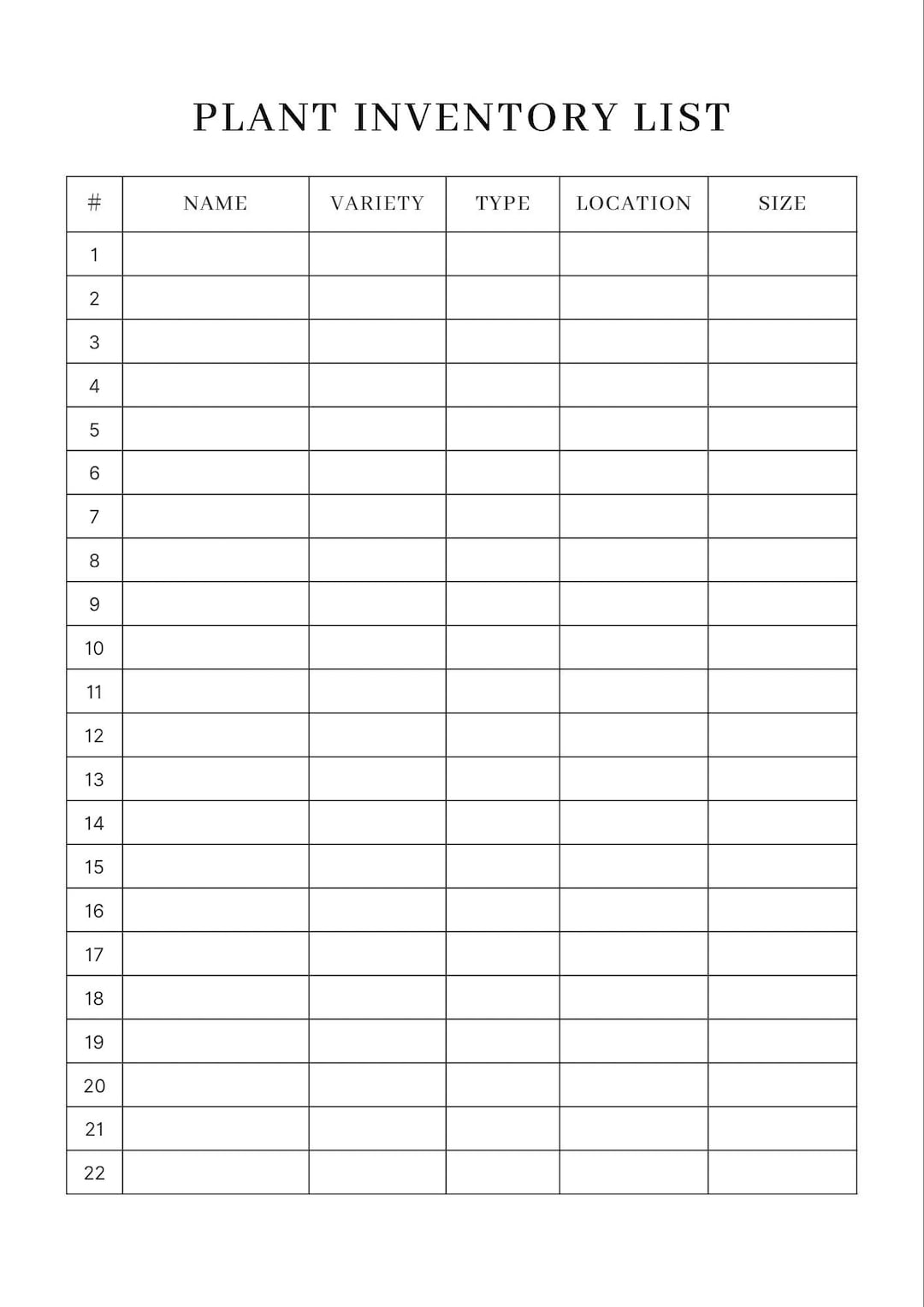 Editable Minimalist Plant Inventory List And Plant Care Planner Etsy editable-minimalist-plant-inventory-list-and-plant-care-planner-etsy
