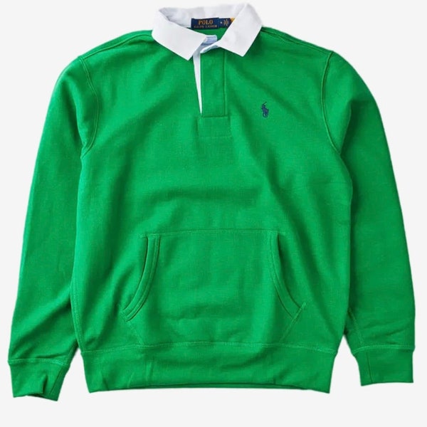 Brand New Ralph Lauren Mens Rugby Pocket Collar Sweatshirt