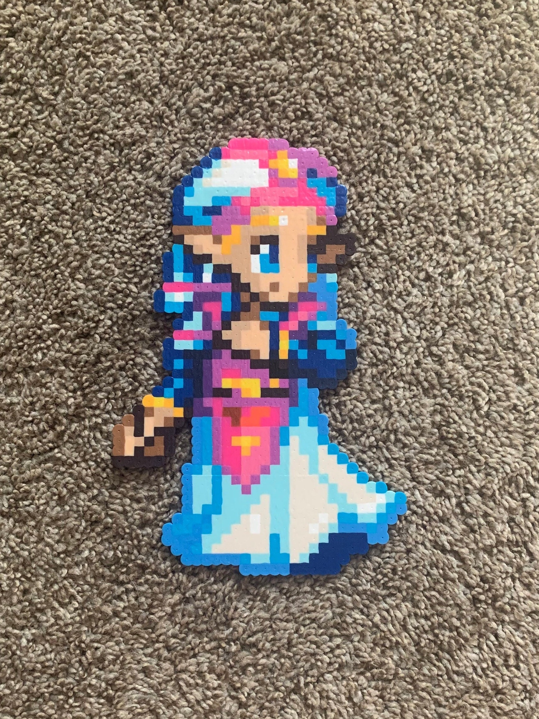 Zelda child the Legend of Zelda Ocarina of Time Perler Bead Art Etsy