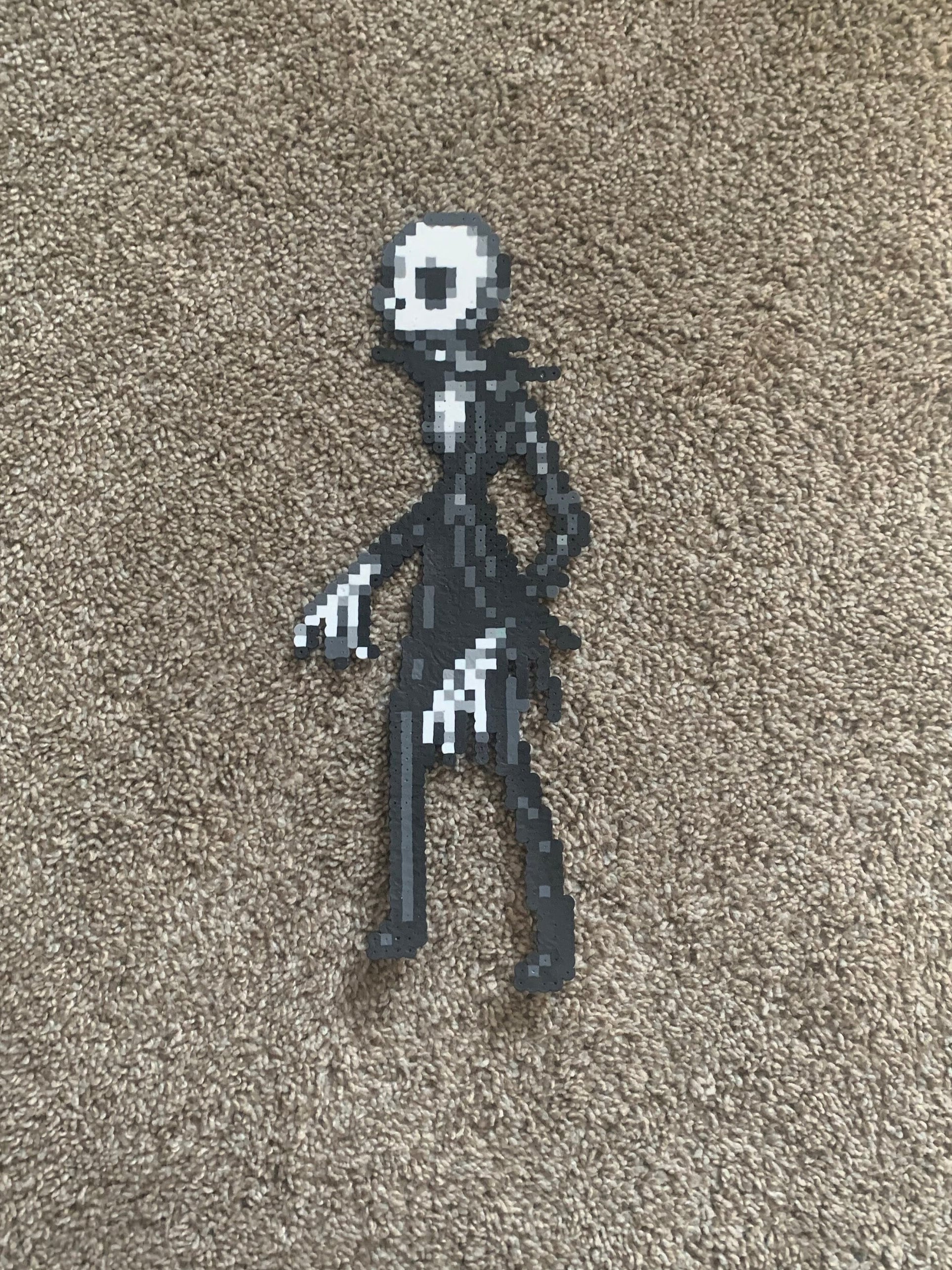 Jack Skellington Nightmare Before Christmas Perler Bead Art