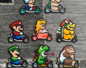 Arte con cuentas de Super Mario Kart Perler