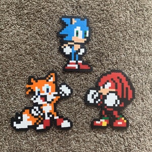 Super Sonic Sega the Hedgehog Mini Bead Sprite Perler Artkal Pixel