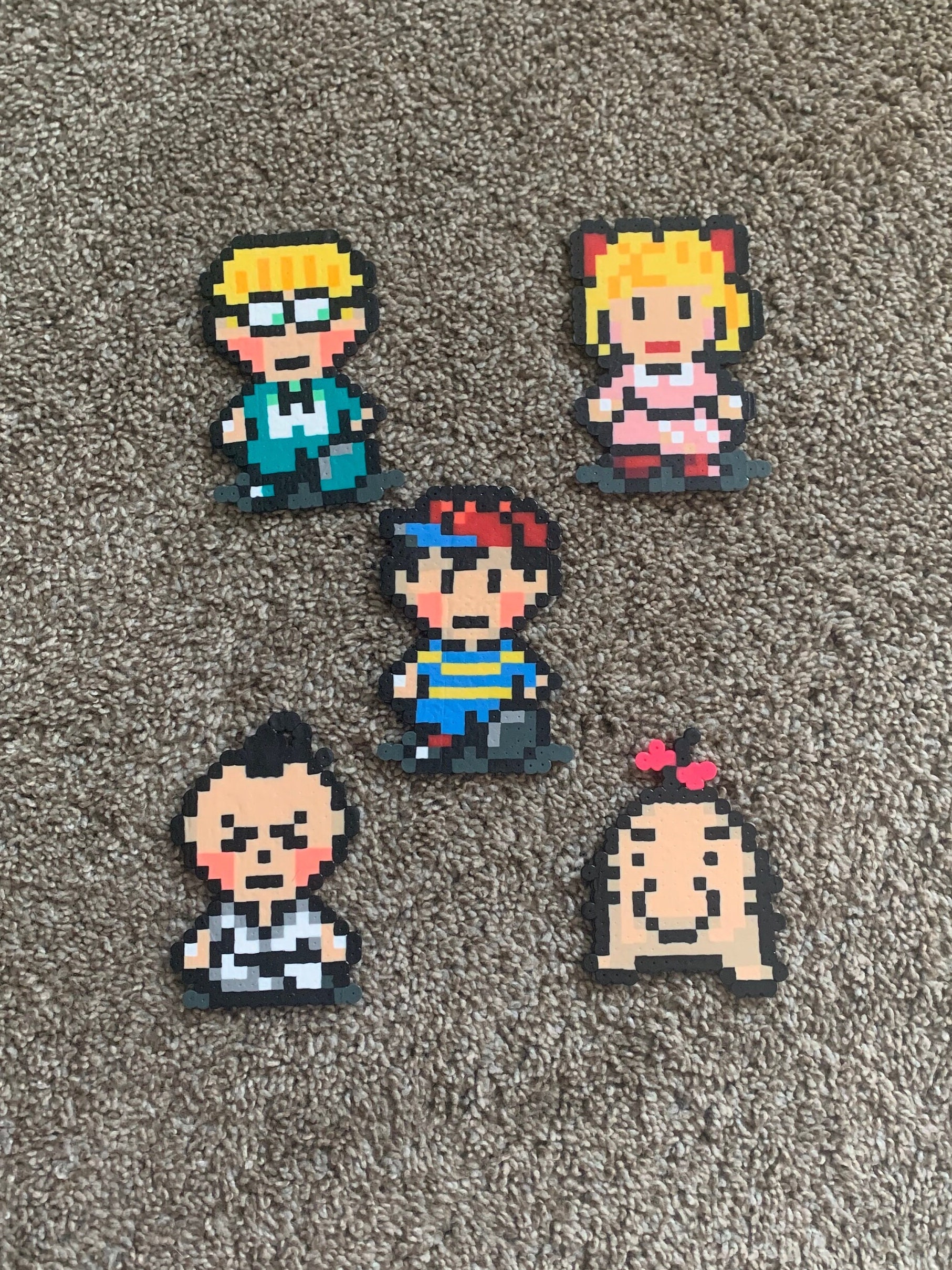 Just finished ironing Street Fighter Alpha 3 Ryu sprite in perler beads. :  r/beadsprites