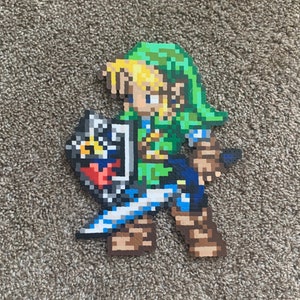 Link (adult) The Legend of Zelda Ocarina of Time perler bead art