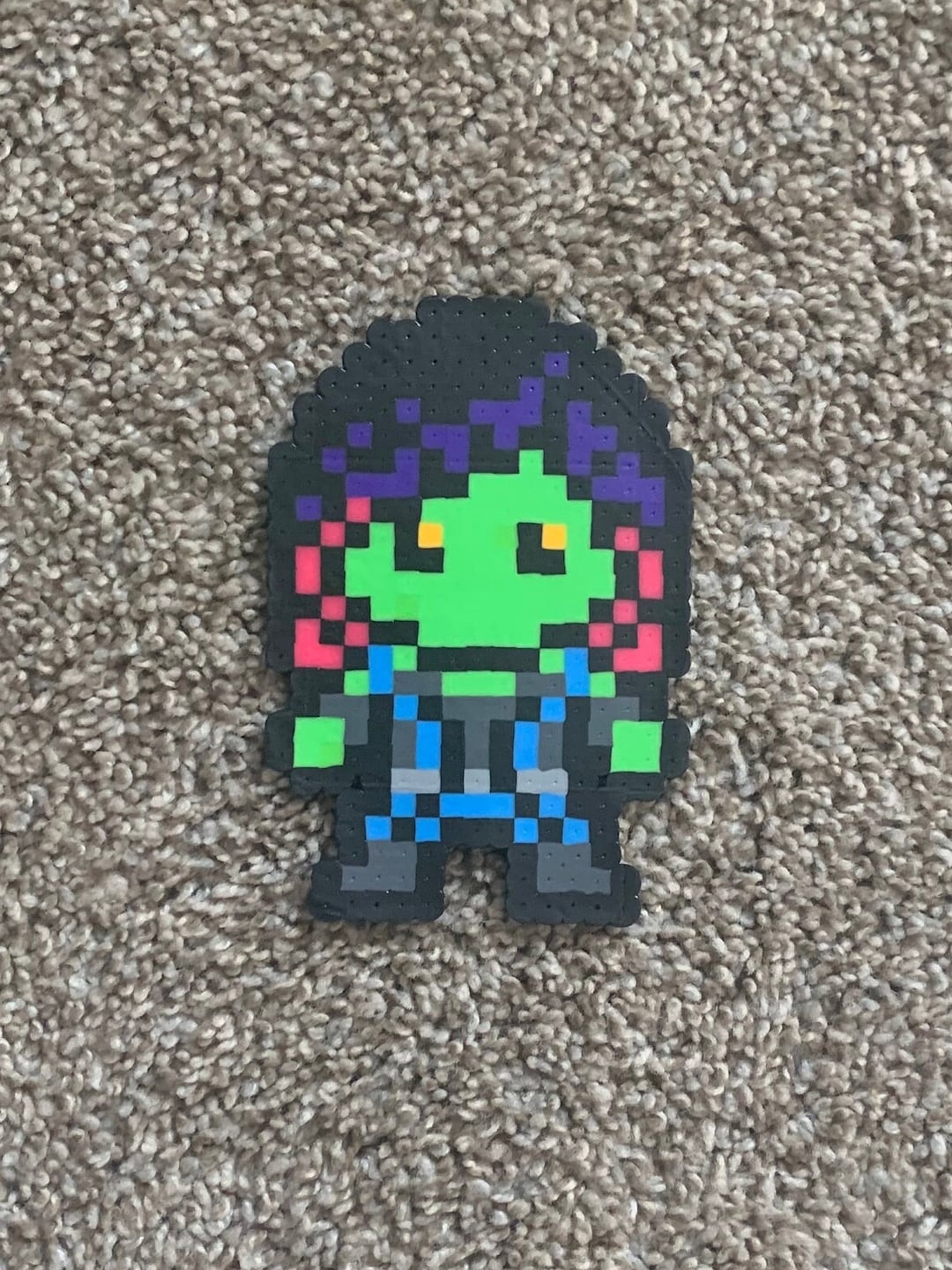 Marvel Gamora Guardian of the Galaxy Perler Bead Art - Etsy