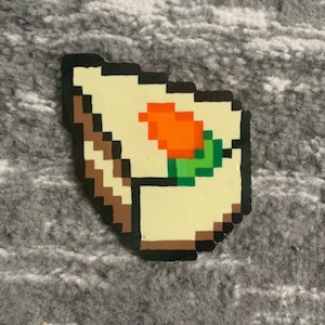 Fetta di Torta di Carote Perline Perler art