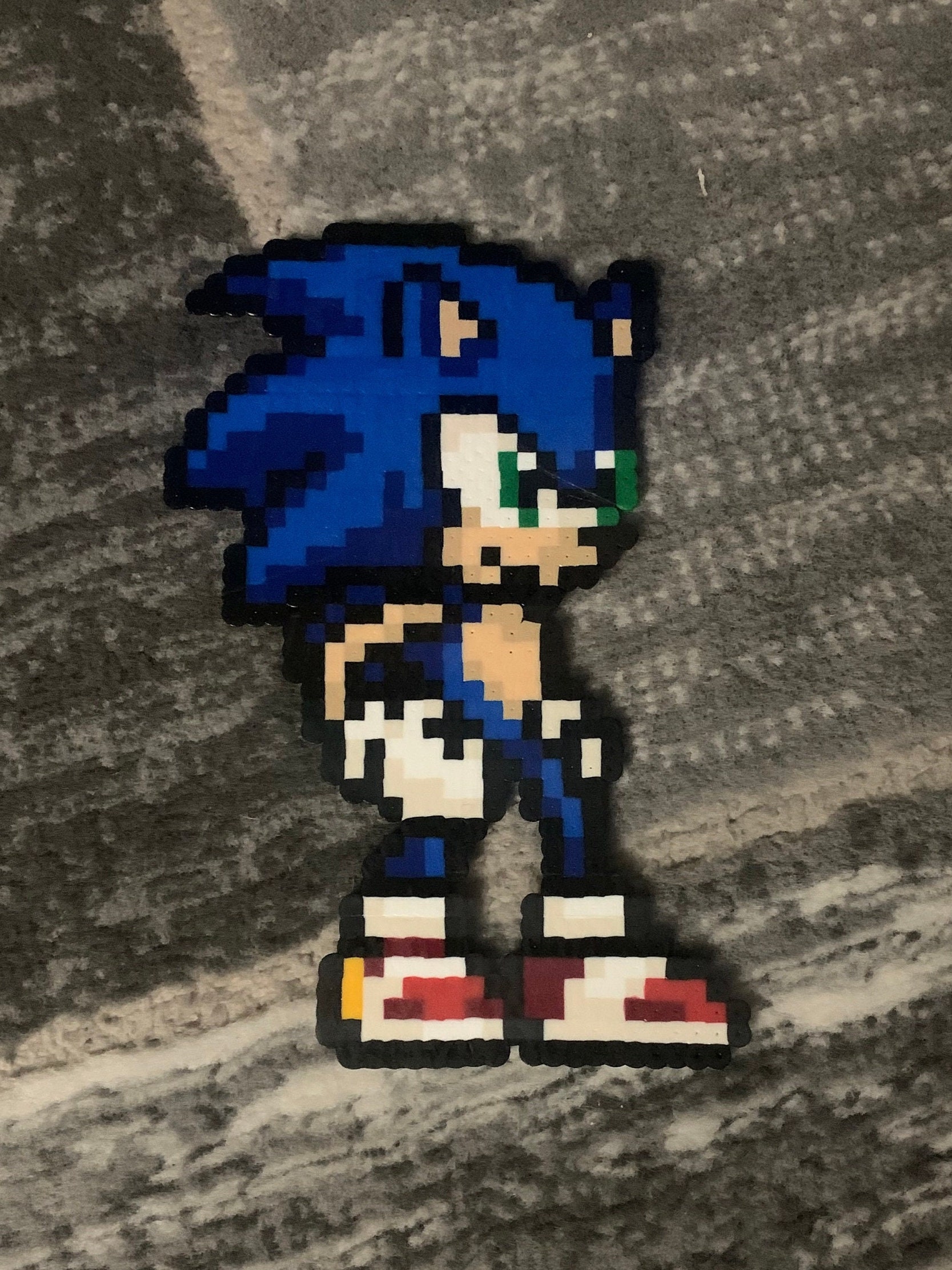 Super Sonic Sega the Hedgehog Mini Bead Sprite Perler Artkal Pixel