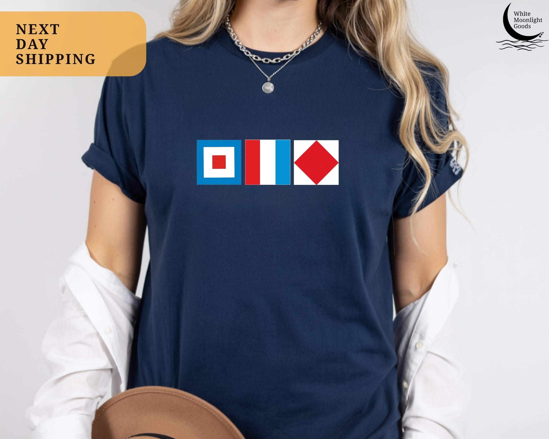 Nautical Flag Shirt Name - Etsy