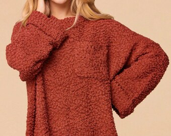 Rust Color Sweater - Etsy