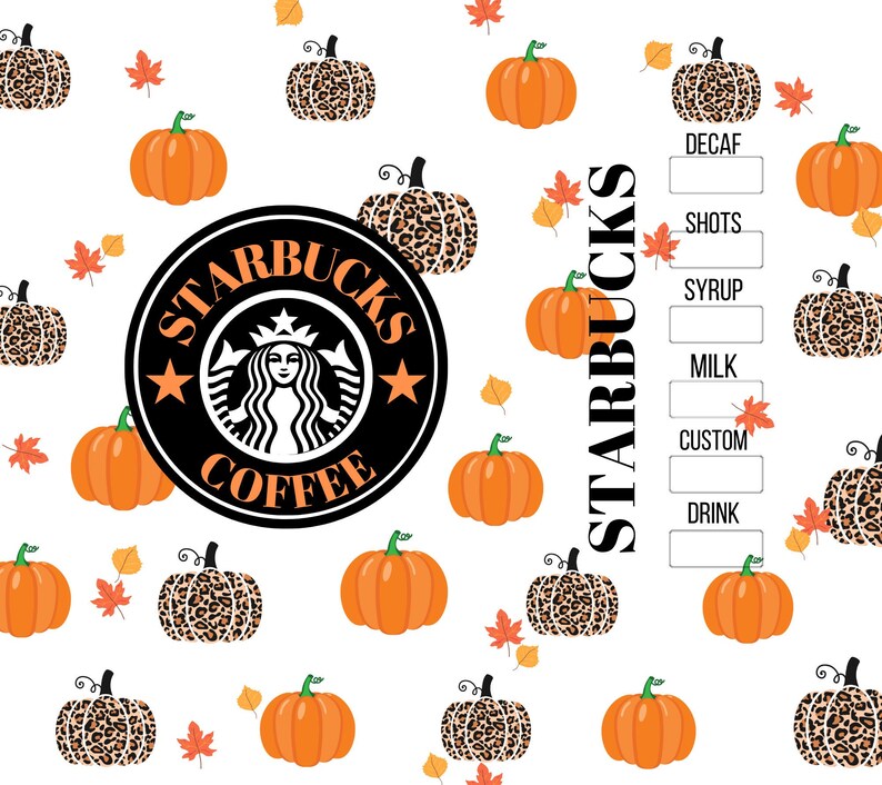 Starbucks Fall 20oz Skinny Tumbler Wrap Etsy