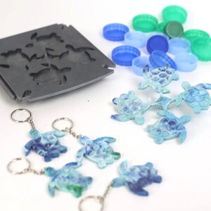 Turtle Key Chain - From Recycled Plastic