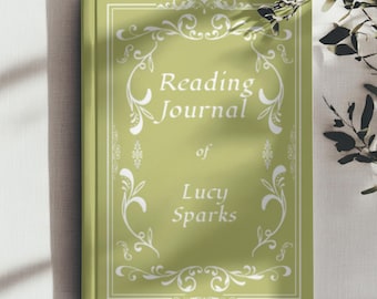 Journal de lecture personnalisé, cadeau vintage pour les amoureux des livres