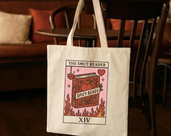 Smut Reader Tarot Card Tote Bag - Spicy Bookish Gift