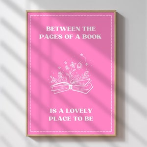 Book Lover Wall Art Print: Bookish Home Decor (Digital Download)