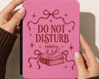 Bookish Kindle Case with Hand Strap for Paperwhite 7, Girly Kindle Cover Gift for Book Lover, Kindle Colorsoft Case