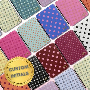 Personalized Kindle Cover, Monogram Kindle Case Gift for Book Lover, Custom Polka Dot Case, Personalized Kindle Paperwhite Case Bookish Gift