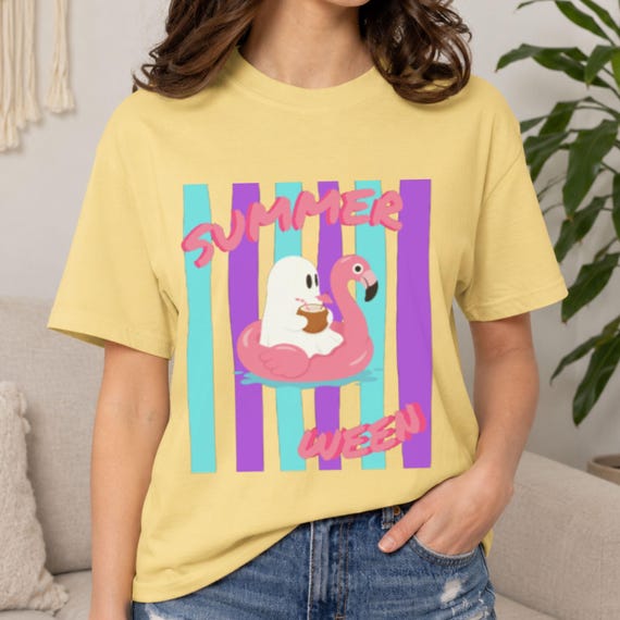 Summerween Shirt, Funny Ghosts T-shirt, Comfort Colors Tee, Spooky Summer Top