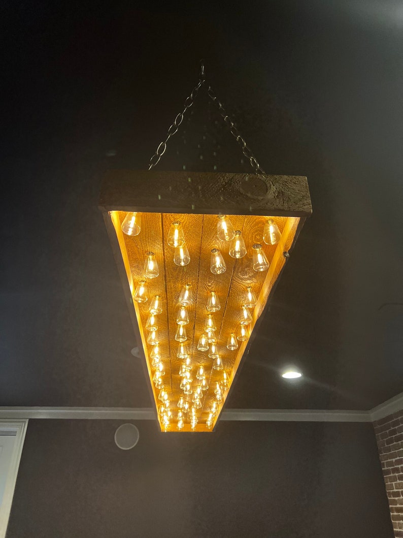 Rustic Chandelier/pool Table Light Etsy
