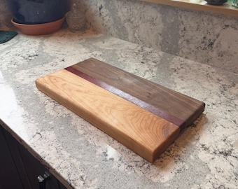 Personalized Hardwood Cutting Board – Engraved Charcuterie Serving Board for Couples