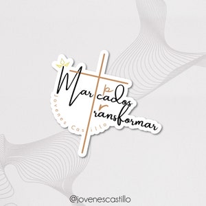 Marcados Para Transformar logo sticker cristiano