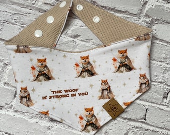 Hundehalstuch | Shiba Inu | May the 4th | StarWars Day| Waffeljersey | Hundeaccessoires | Hundezubehör | Hundegeschenk | Personalisiert