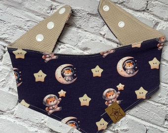 Hundehalstuch | Shiba Inu | Weltraum | Astronaut | Waffeljersey | Hundeaccessoires | Hundezubehör | Hundegeschenk | Personalisiert