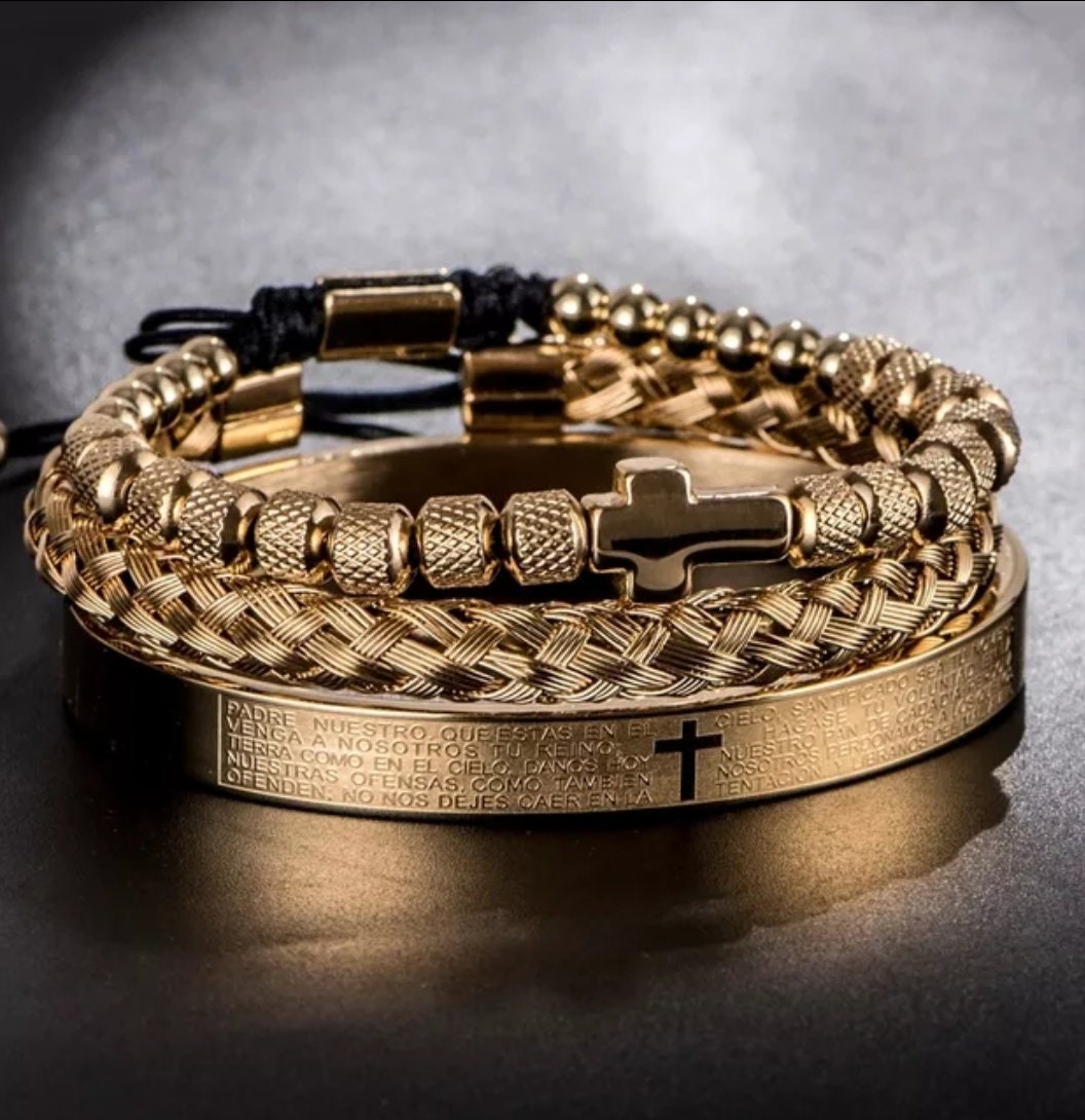 Lord's Prayer Bracelet Stack for Men by Abwoon Etsy