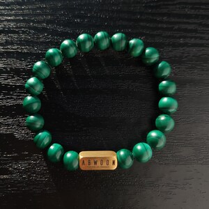 Natural Malachite Bracelet | Heart Chakra Bracelet | AAAAA Malachite Beads