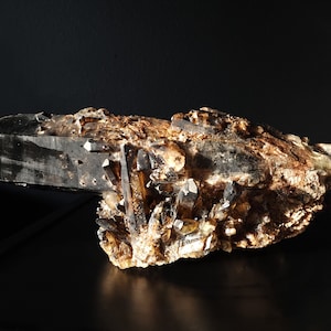 Smoky Quartz Cluster, Black Crystal Cluster, Raw Smoky Quartz, Natural Smoky Quartz, Black Quartz Cluster