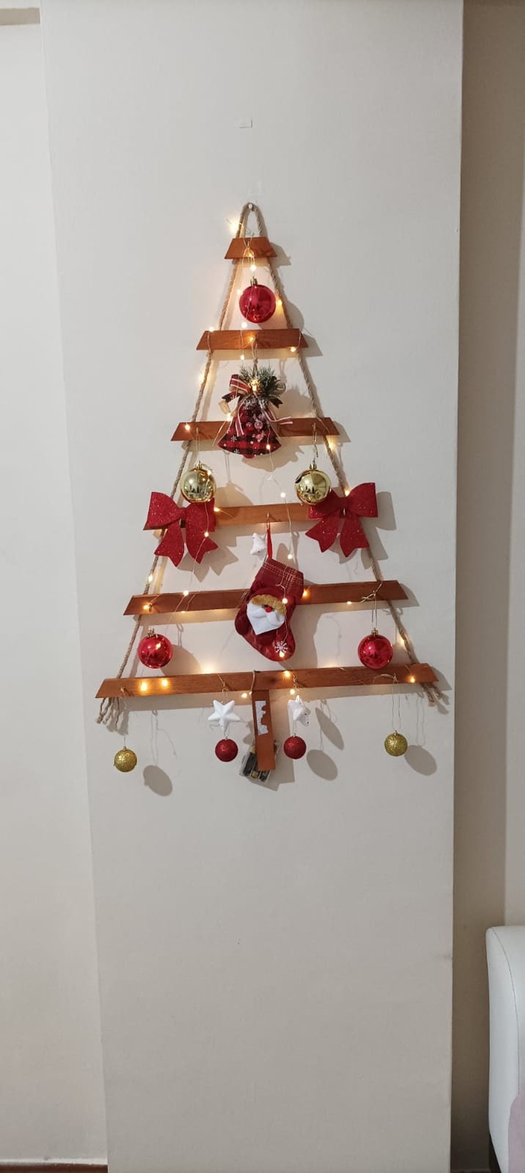 Wooden Christmas Tree wall Decor Christmas Tree Wall Etsy