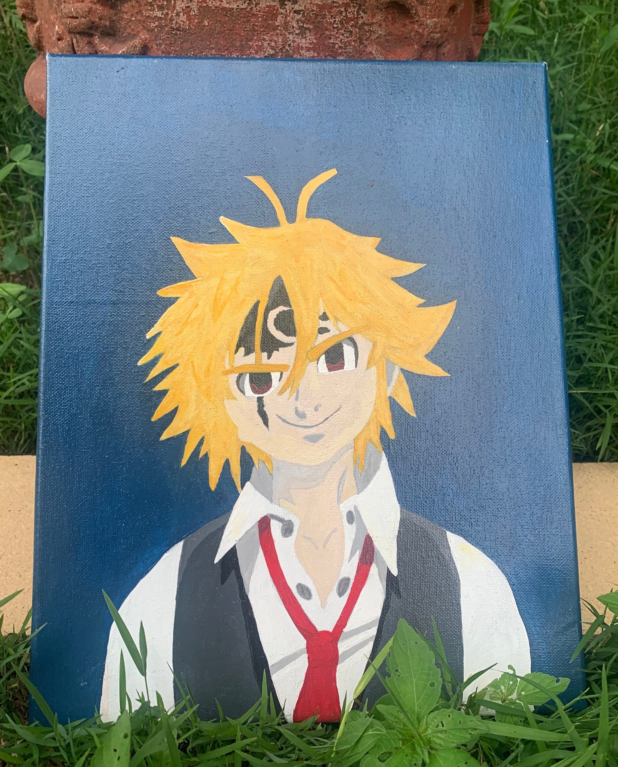 Kurama And Naruto Acrylic Painting  Anime Art Amino