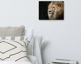 Stampa su tela di leone africano, Lion Wall Art Lion Photo Animal Wall Art Decor, Wildlife Home Decor, Lion Print su Canvas Home Decor