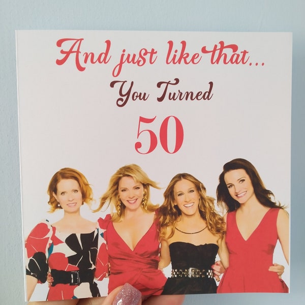 Just like that You turned 30, 40, 50, 60, Any Number Birthday Card