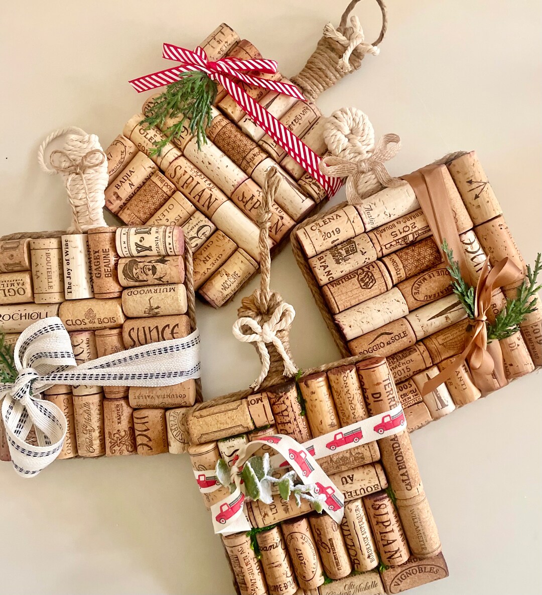 Wine Cork Trivets Framed & Unframed, Wood Trivet, Cork Hot Pad