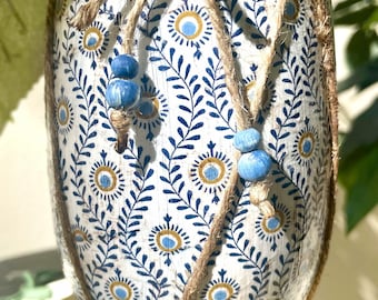 Handgemaakte decoupage glazen vaas, Frans bloemen wijnglas, boerderij boho shabby chic middelpunt, huwelijkscadeau, woondecoratie, geüpcycled decor