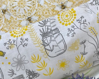Almohada con peso de linaza y lavanda para ojos de abeja, regalo de autocuidado