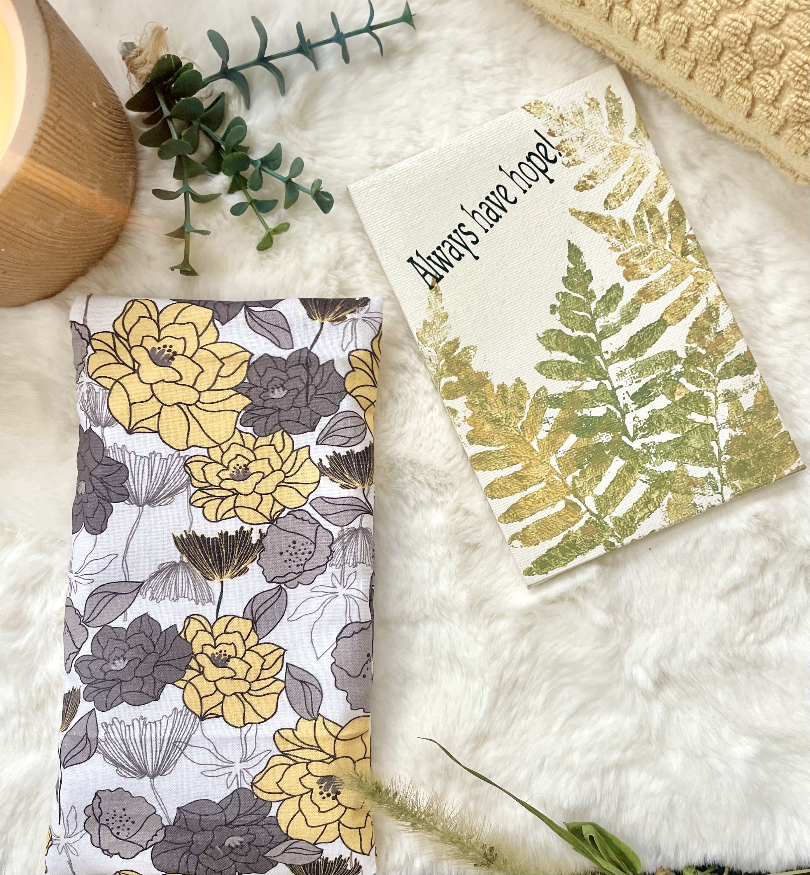 Gallery Detail: Encouragement Gift Painted Botanical Fern Art Nature Lover Canvas