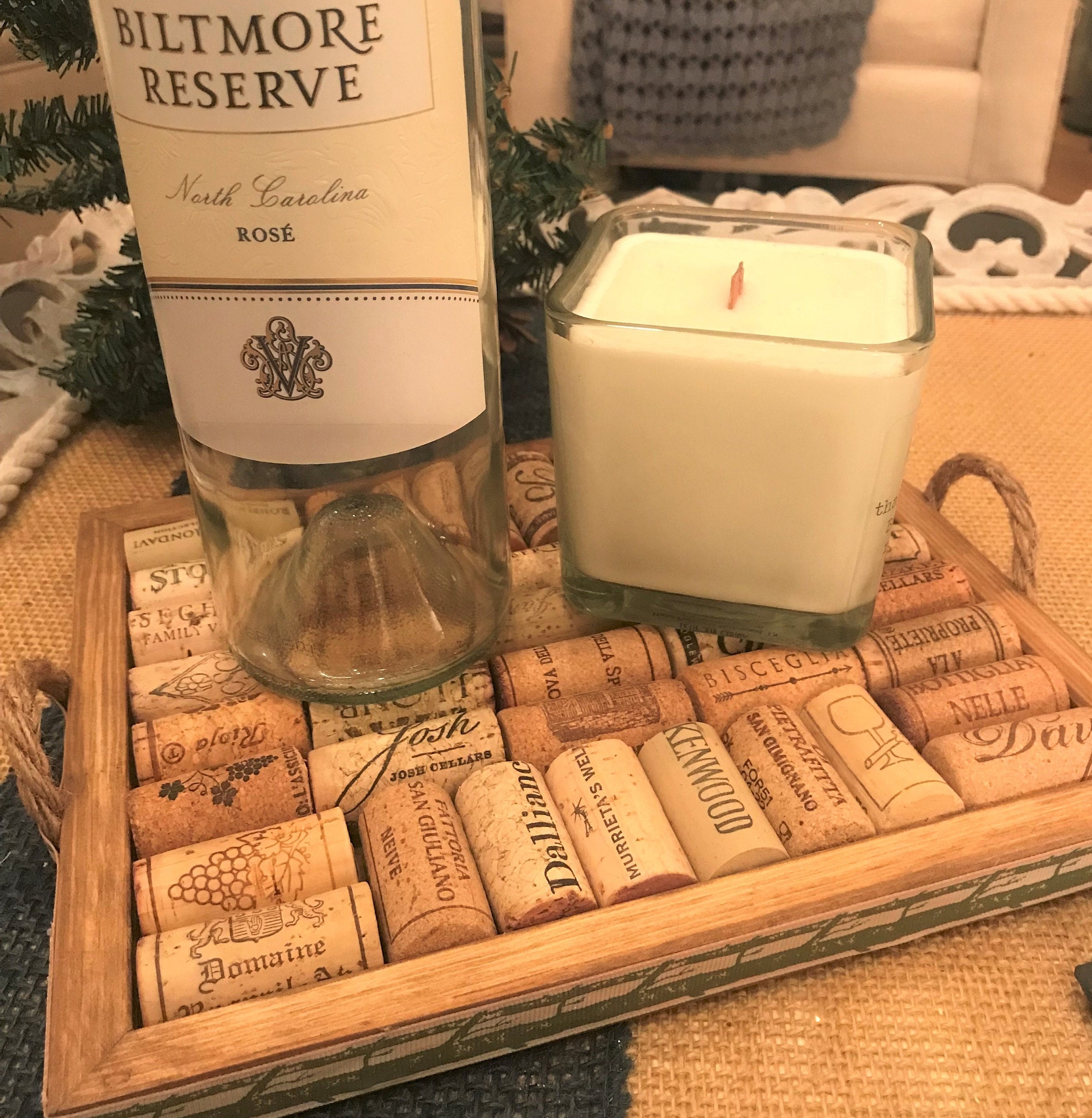 Wine Cork Trivets Framed & Unframed, Wood Trivet, Cork Hot Pad