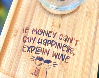 Personal Charcuterie Plate Sets, Customizable Cocktail Appetizer Holders, Cheese and Wine Boards, Rustic Mini Wood Appetizer and Wine Plates