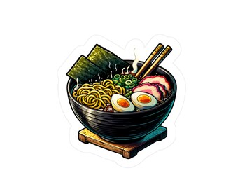Japanese Ramen Bowl Vinyl Sticker