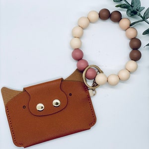 Llavero, llavero de pulsera, monedero de pulsera, tarjetero de pulsera, llavero, billetera