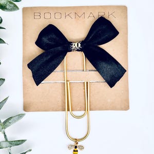 Segnalibri per diario, graffetta a fiocco - graffetta a fiocco fatta a mano, accessori per planner, segnalibro per planner, graffetta grande, graffetta jumbo