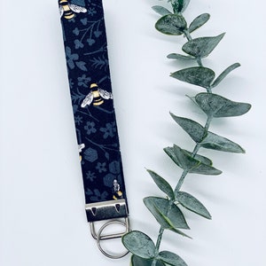 Bumble Bee Wristlet Keychain
