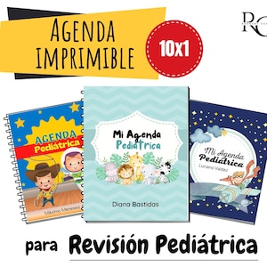 Kit Imprimible Agenda Pediátrica Control Pediátrico Infantil