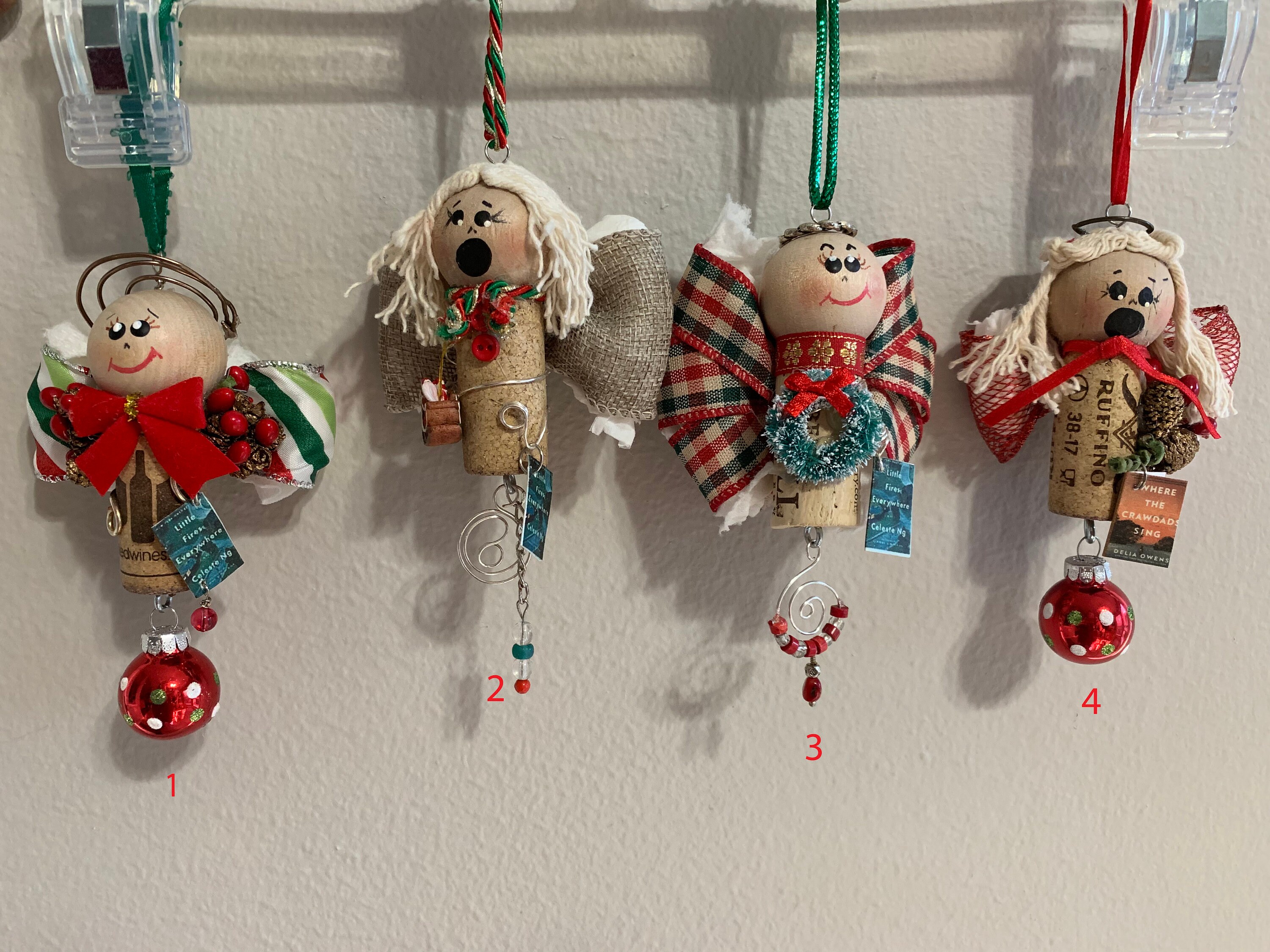 Wine Cork Angels Etsy