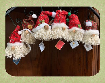 Wine Cork Santa Gnomes! Tree or package ornaments - gifts for teacher, hostess, secret pal, or other special person.