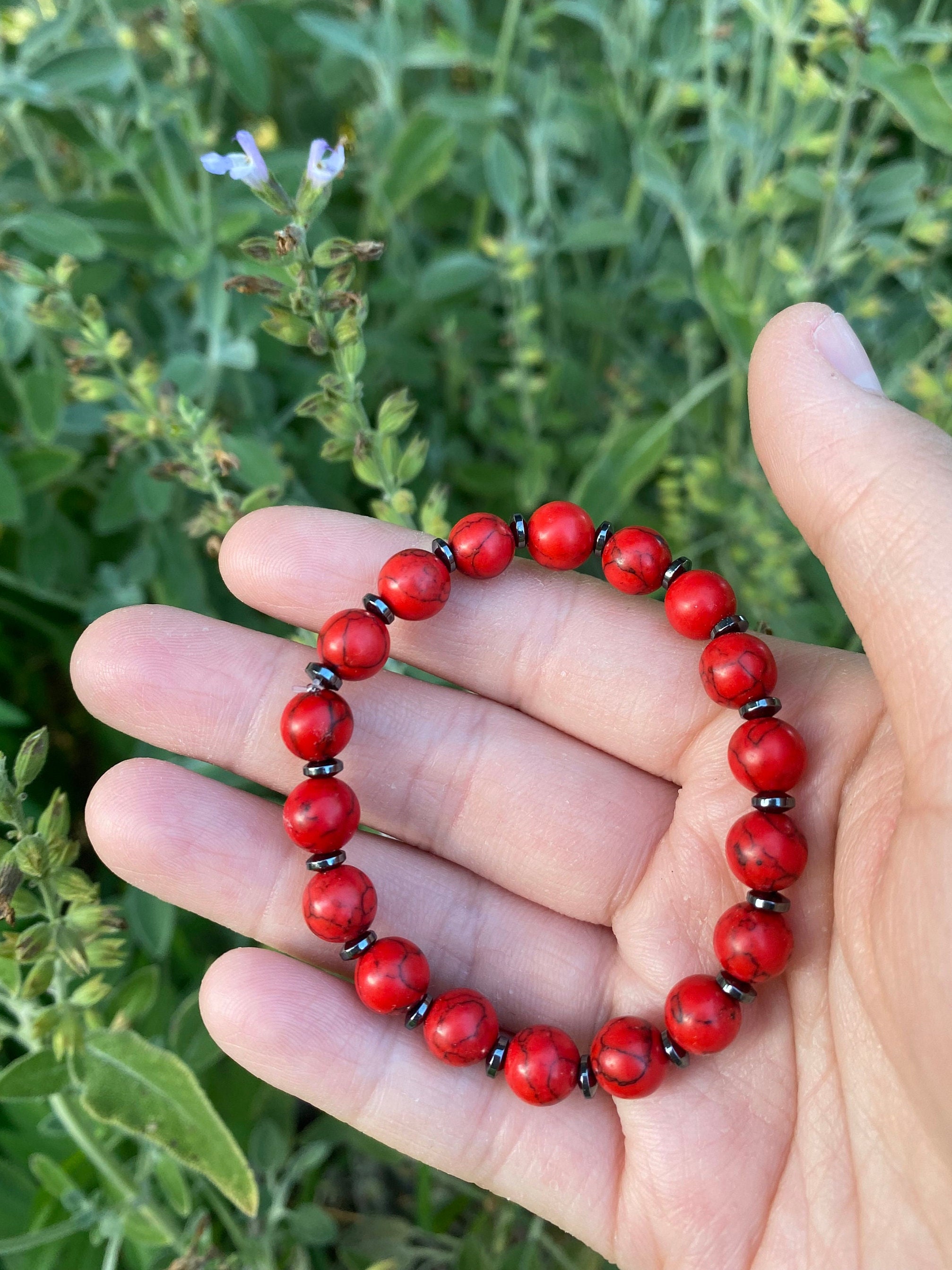 SILVER925 RED STONE BRACELET/シルバー/ブレスレット Vintage Silver 925 Red Stone Set Bracelet - Etsy