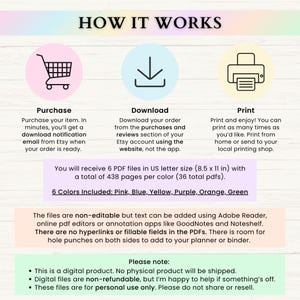 Home Management Binder | Printable Cleaning Schedule | Weekly Meal Planner | Budget Tracker | Household Organizer Checklist | PDF | 6 Colors image 10